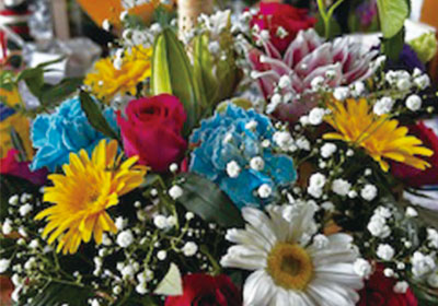 フラワーショップ 花の色
